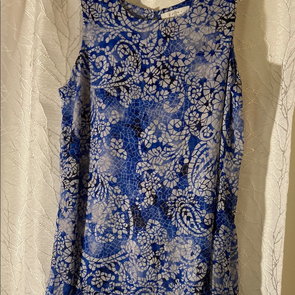 Fever Blue and White Blouse